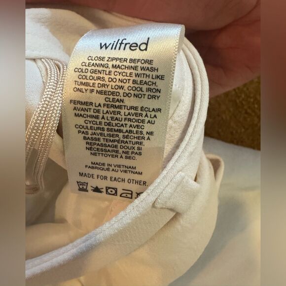 ARITZIA Wilfred Project Cargo Pants in cream size 12 - Picture 8 of 10